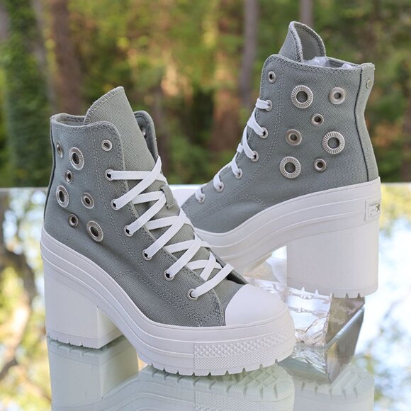 Converse Chuck 70 De Luxe Heel Platform Hi Metal Rings - Picture 4 of 15